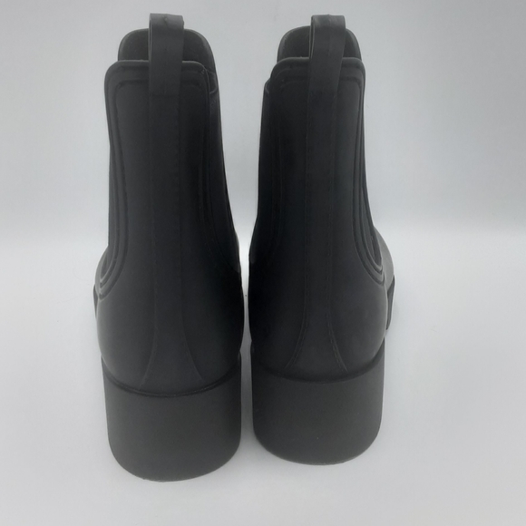 Jeffrey Campbell Black Winter Rain Boots with Slip-On Design Size 8. - Picture 7 of 12